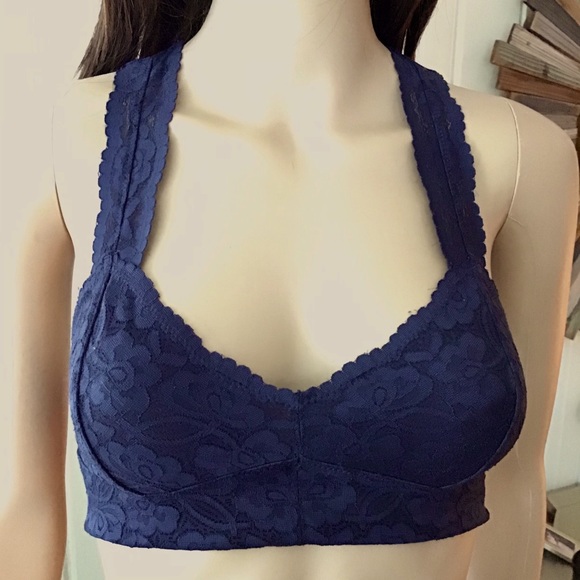 New FREE PEOPLE NAVY RACER BACK BRALETTE - Picture 4 of 7